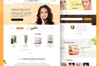 design skin care, makeup,spa, beauty saloon,cosmetics website