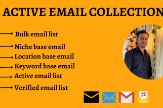 collect USA, canada, UK active bulk email list for  your email marketing