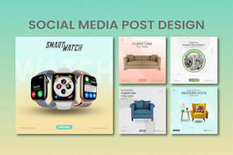 professional instagram post and social media post design
