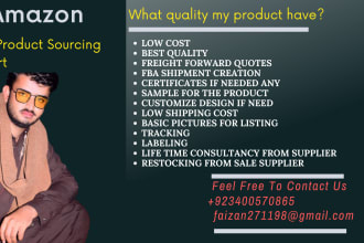be your amazon fba product sourcing agent and  do best amazon product sourcing
