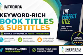 create a keyword rich book title and subtitle that sells