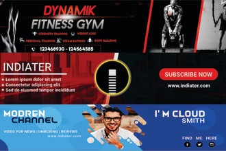 design a youtube banner and logo for your channel