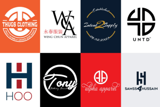 design trendy urban apparel fashion clothing brand  logo
