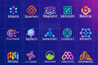 design beautiful professional technology, crypto, security logo in 24 hours