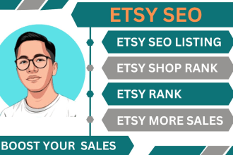 do etsy SEO listing, titles, tags, for your etsy promotion