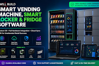 build smart vending machine, smart locker, and fridge software