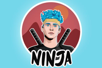 design a youtube, twitch,  esport, discord mascot logo