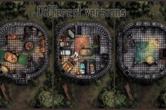 create detailed fantasy world, regional and city maps