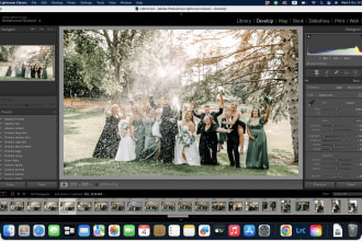 do wedding photo editing, lightroom editor