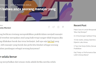 write indonesian and english articles for you