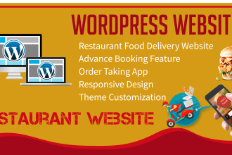 build restaurant website with online food order system wordpress website
