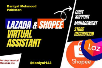 manage your personal shopee or lazada store