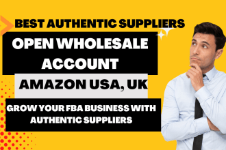 open wholesale accounts with distributors or suppliers for amazon fba