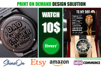 design openwork watch mens wooden watch with custom message card