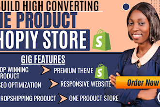 create premium one products shopify store dropshipping store
