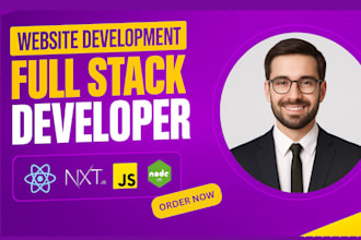 do website development as full stack mern, next js developer, frontend developer
