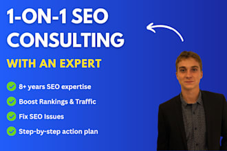 be your SEO consultant and mentor, audit, keywords, backlinks and more