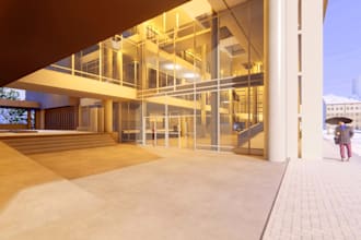 create photorealistic architectural 3d rendering