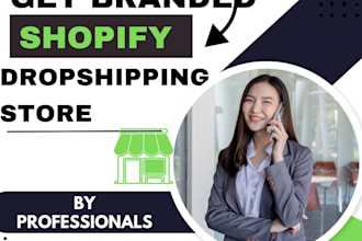 build a responsive shopify dropshipping  store and   website