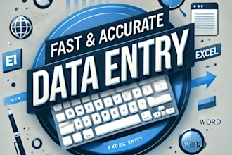 do fastest data entry service,copy paste,typing job