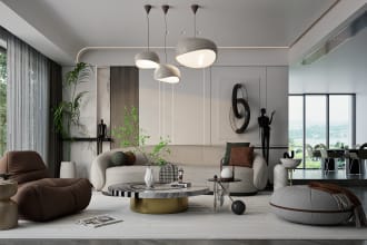 do photorealistic interior renderings and design