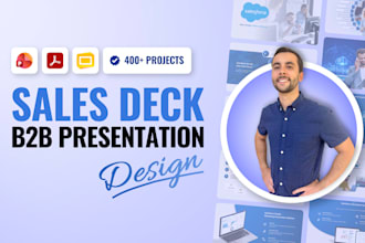 design a high converting sales deck and b2b ppt presentation