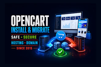 install, migrate, customize, fix or develop anything for opencart