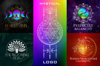 do stunning sacred geometry, spiritual mystical logo design
