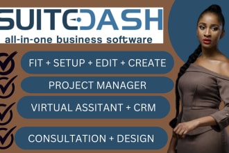 setup create fix suitedash, clientportal, project management, CRM, for all tasks