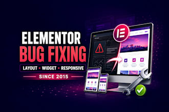 fix elementor bug, wordpress debugging, wordpress bug fixing