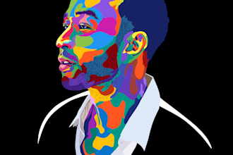 make your face photo into vector pop art style