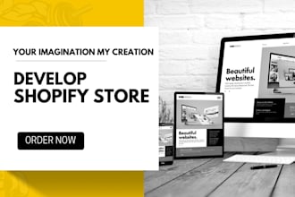build shopify store or design and develop shopify store