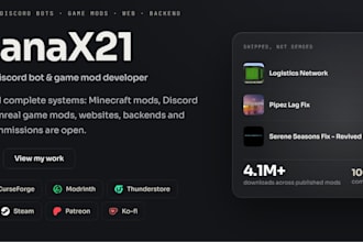 develop or fix custom minecraft mods and server plugins