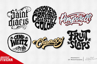 do typography, retro, hipster badge or business logo design