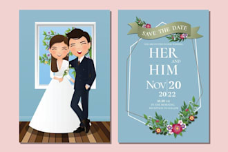 design attractive and stunning wedding cards for you