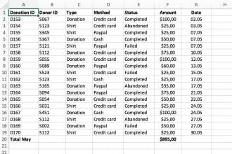 do professional excel data cleaning and analysis