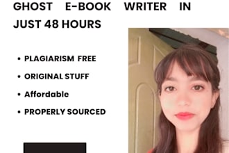 be your ebook writer of 30,000 words as ghost ebook writer