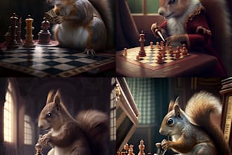create custom art using midjourney ai and modify in photoshop