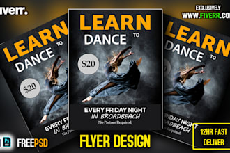 create a creative flyer and poster