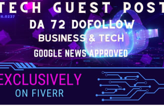 do tech guest post on da 72 website
