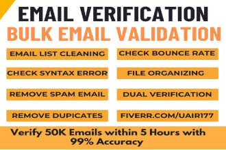 do bulk email verification and email list cleaning