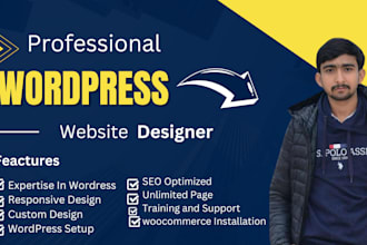 design a clean and modern wordpress website for your business within 14 hours
