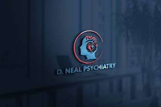develop creative mental health, wellness, gym, medical and coaching logo