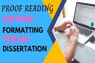 proofread and edit your research, synopsis thesis dissertation