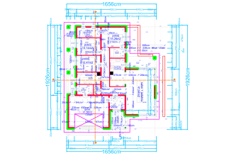 draft architect house floor plans in autocad