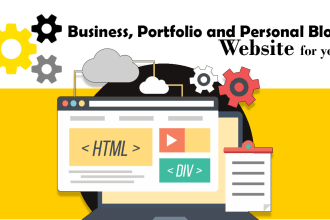 create personal portfolio, business , blog website