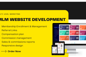 develop a full MLM website for you