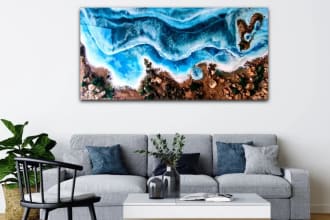 create best customized wall hangings resin art suitable for any spaces