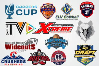design make modern football, cricket, basketball logo in 24 hours