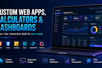build a custom interactive web app or calculator